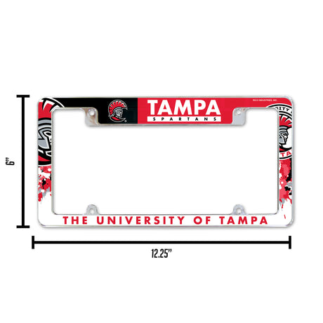 NCAA Tampa Spartans Chrome License Plate Frame Fan Gear NCAA Tampa Spartans