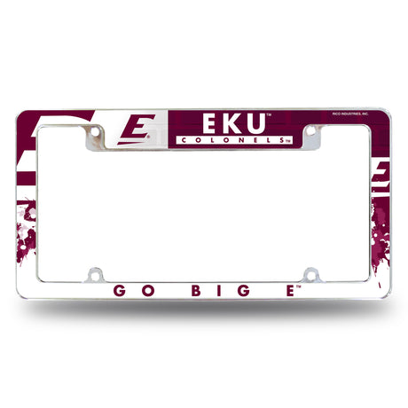 NCAA Eastern Kentucky Colonels Chrome License Plate Frame Fan Gear NCAA Eastern Kentucky Colonels