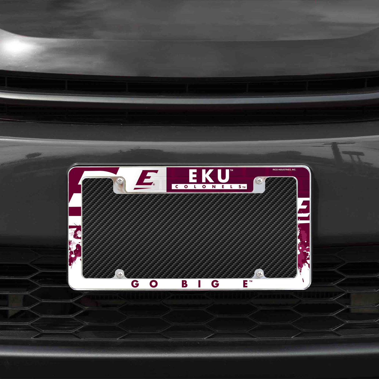 NCAA Eastern Kentucky Colonels Chrome License Plate Frame Fan Gear NCAA Eastern Kentucky Colonels