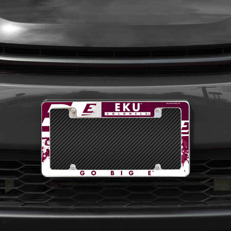 NCAA Eastern Kentucky Colonels Chrome License Plate Frame Fan Gear NCAA Eastern Kentucky Colonels