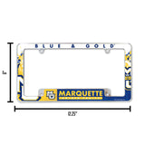 NCAA Marquette Golden Eagles Chrome License Plate Frame Fan Gear NCAA Marquette Golden Eagles