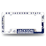 NCAA Jackson State Tigers - JSU Chrome License Plate Frame Fan Gear NCAA Jackson State Tigers
