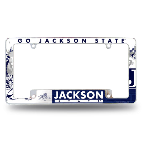 NCAA Jackson State Tigers - JSU Chrome License Plate Frame Fan Gear NCAA Jackson State Tigers