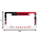 NCAA Clark Atlanta University Panthers - CAU Chrome License Plate Frame Fan Gear NCAA Clark Atlanta University Panthers