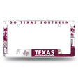 NCAA Texas Southern Tigers Chrome License Plate Frame Fan Gear NCAA Texas Southern Tigers