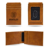 NCAA Bradley Braves Laser Engraved Front Pocket Wallet Fan Gear NCAA Bradley Braves