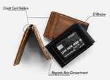 NCAA Bradley Braves Laser Engraved Front Pocket Wallet Fan Gear NCAA Bradley Braves