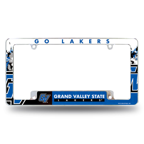 NCAA Grand Valley State Lakers Chrome License Plate Frame Fan Gear NCAA Grand Valley State Lakers