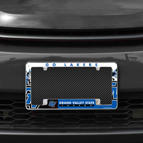 NCAA Grand Valley State Lakers Chrome License Plate Frame Fan Gear NCAA Grand Valley State Lakers