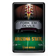 NCAA Arizona State Sun Devils - ASU Large Metal Sign Fan Gear NCAA Arizona State Sun Devils