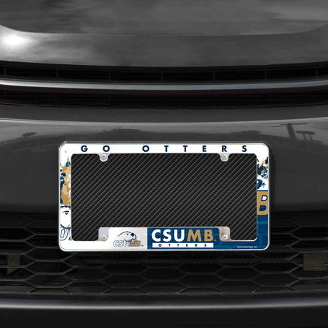 NCAA Cal State-Monterey Bay Otters Chrome License Plate Frame Fan Gear NCAA Cal State-Monterey Bay Otters