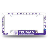 NCAA Truman State Bulldogs Chrome License Plate Frame Fan Gear NCAA Truman State Bulldogs