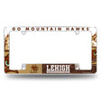 NCAA Lehigh Mountain Hawks Chrome License Plate Frame Fan Gear NCAA Lehigh Mountain Hawks