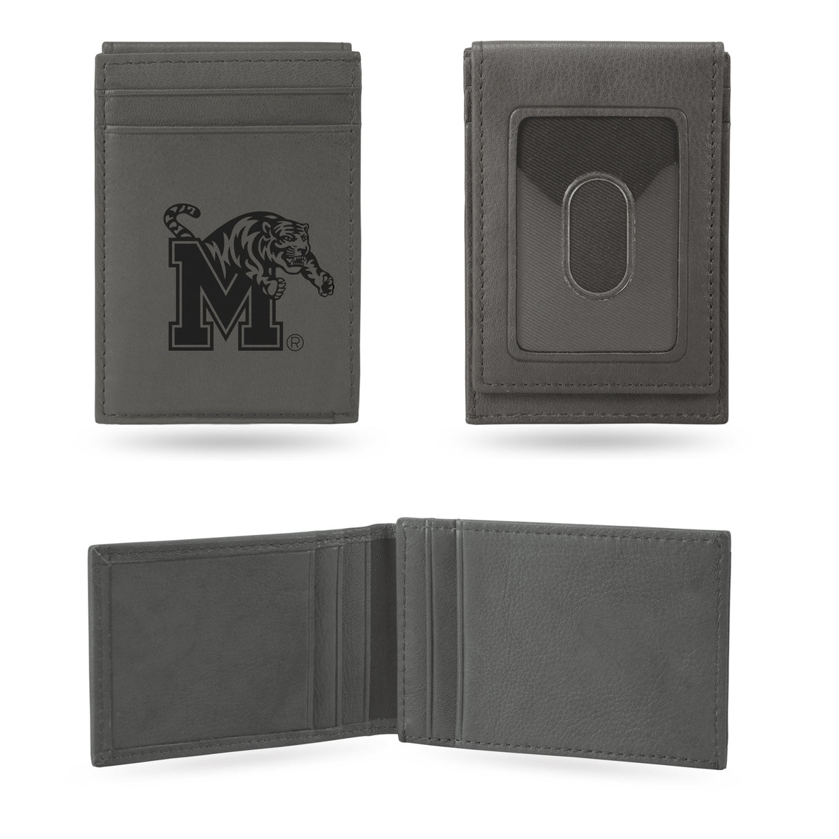 NCAA Memphis Tigers Laser Engraved Front Pocket Wallet Fan Gear NCAA Memphis Tigers