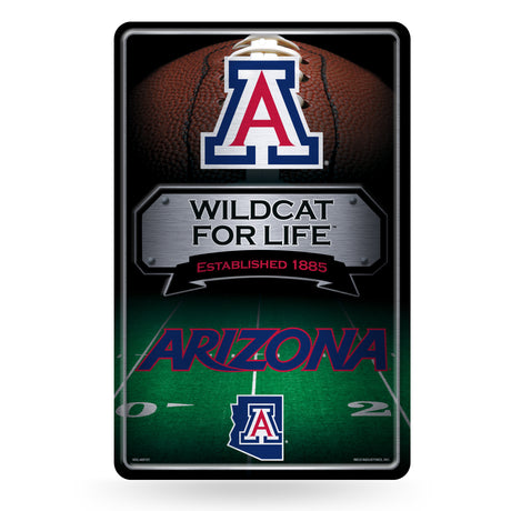 NCAA Arizona Wildcats Large Metal Sign Fan Gear NCAA Arizona Wildcats