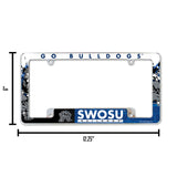 NCAA Southwestern Oklahoma State Bulldogs Chrome License Plate Frame Fan Gear NCAA Southwestern Oklahoma State Bulldogs