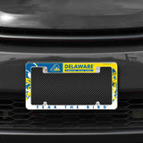 NCAA Delaware Fightin Blue Hens Chrome License Plate Frame Fan Gear NCAA Delaware Fightin Blue Hens