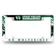 NCAA Utah Valley Wolverines Chrome License Plate Frame Fan Gear NCAA Utah Valley Wolverines