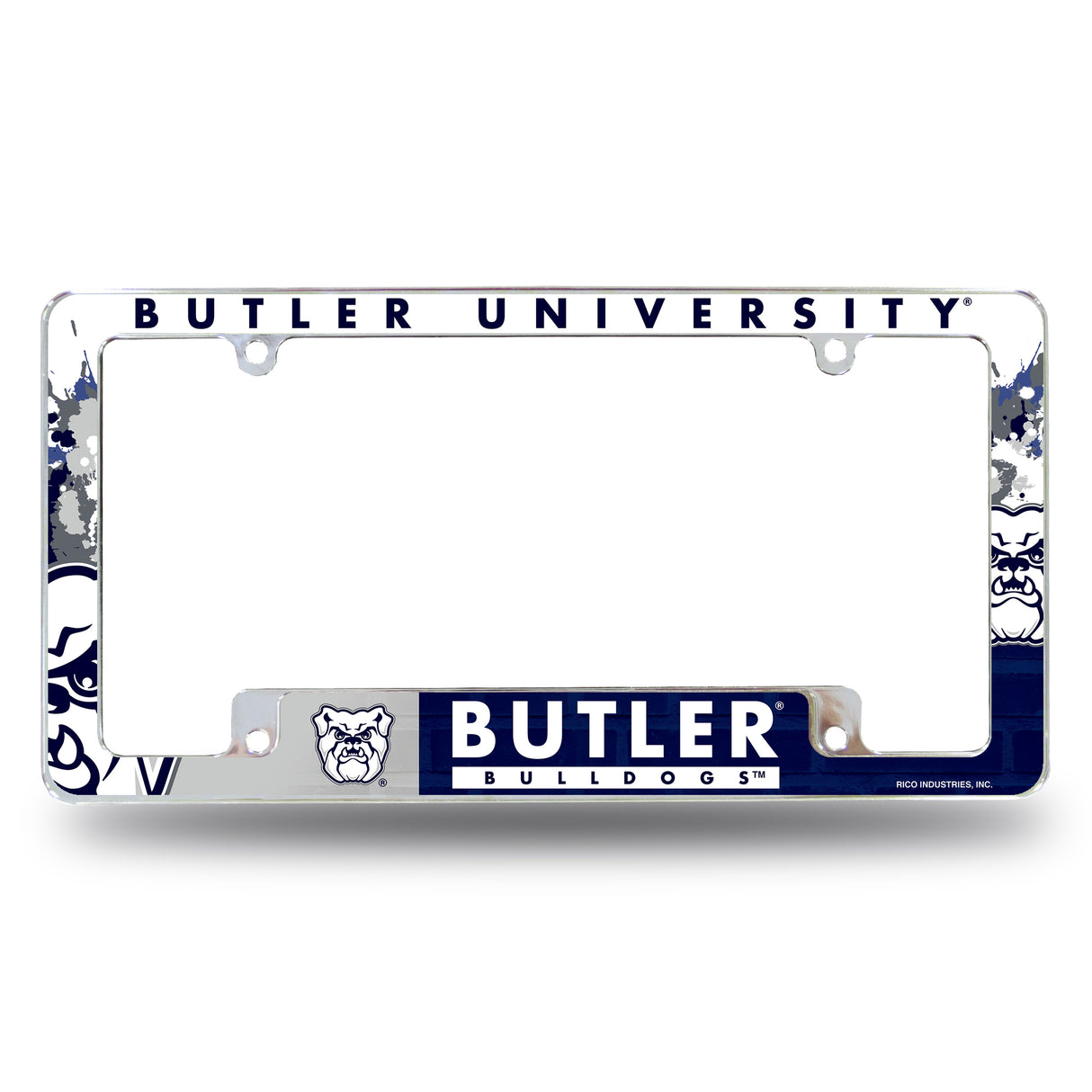 NCAA Butler Bulldogs Chrome License Plate Frame Fan Gear NCAA Butler Bulldogs
