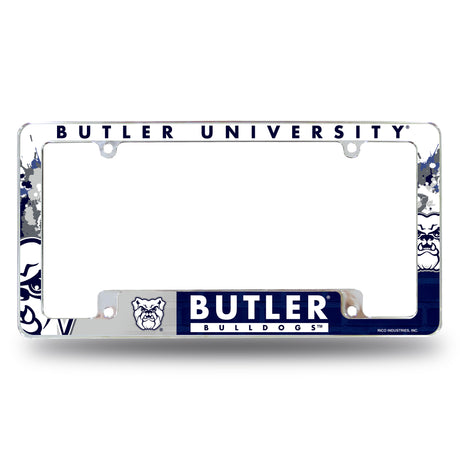 NCAA Butler Bulldogs Chrome License Plate Frame Fan Gear NCAA Butler Bulldogs