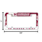 NCAA Morehouse Maroon Tigers Chrome License Plate Frame Fan Gear NCAA Morehouse Maroon Tigers
