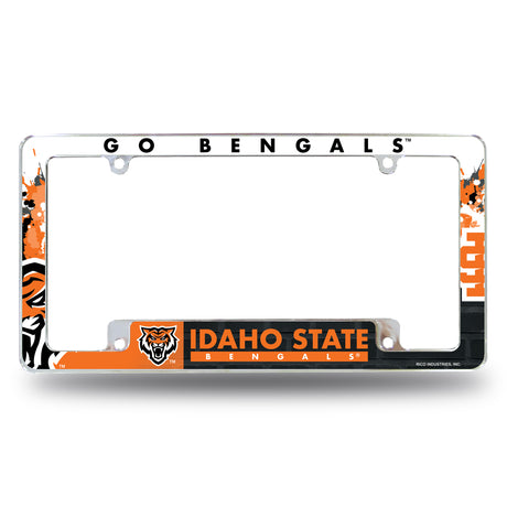NCAA Idaho State Bengals Chrome License Plate Frame Fan Gear NCAA Idaho State Bengals