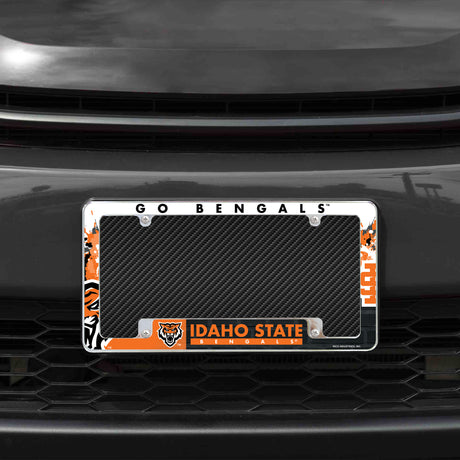 NCAA Idaho State Bengals Chrome License Plate Frame Fan Gear NCAA Idaho State Bengals