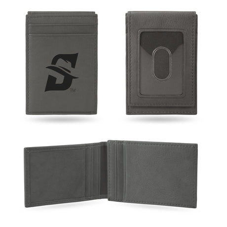 NCAA Stetson Hatters Laser Engraved Front Pocket Wallet Fan Gear NCAA Stetson Hatters