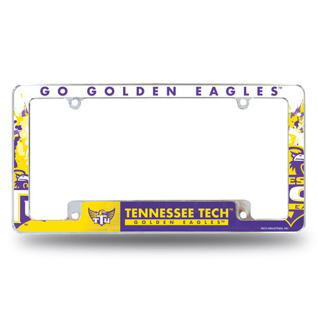 NCAA Tennessee Tech Golden Eagles Chrome License Plate Frame Fan Gear NCAA Tennessee Tech Golden Eagles