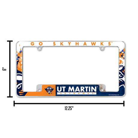 NCAA Tennessee-Martin Skyhawks Chrome License Plate Frame Fan Gear NCAA Tennessee-Martin Skyhawks