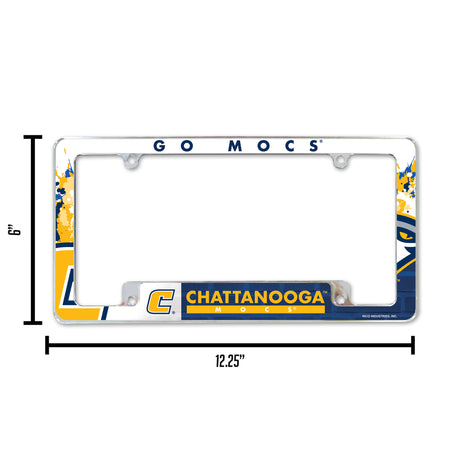 NCAA Tennessee-Chattanooga Mocs Chrome License Plate Frame Fan Gear NCAA Tennessee-Chattanooga Mocs