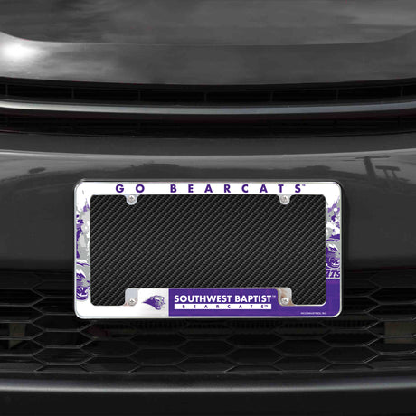 NCAA Southwest Baptist Bearcats Chrome License Plate Frame Fan Gear NCAA Southwest Baptist Bearcats