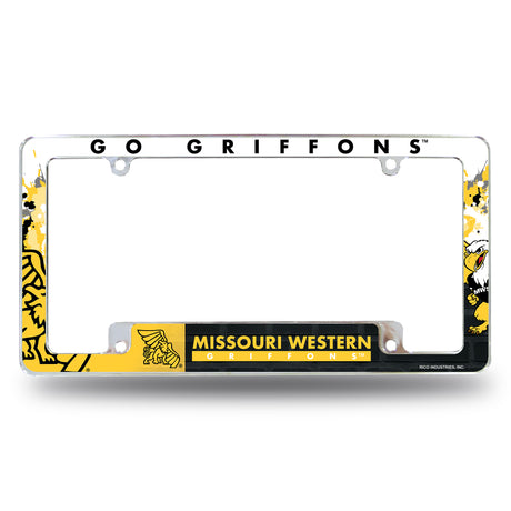 NCAA Missouri Western State Griffons Chrome License Plate Frame Fan Gear NCAA Missouri Western State Griffons