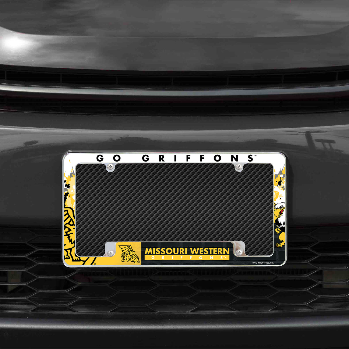 NCAA Missouri Western State Griffons Chrome License Plate Frame Fan Gear NCAA Missouri Western State Griffons