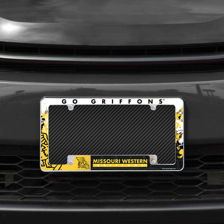 NCAA Missouri Western State Griffons Chrome License Plate Frame Fan Gear NCAA Missouri Western State Griffons