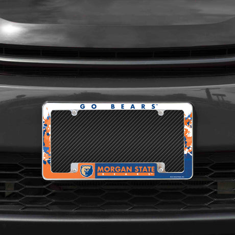 NCAA Morgan State Bears Chrome License Plate Frame Fan Gear NCAA Morgan State Bears