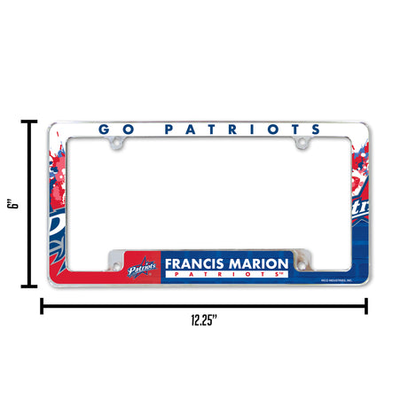 NCAA Francis Marion Patriots Chrome License Plate Frame Fan Gear NCAA Francis Marion Patriots