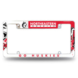 NCAA Northeastern Huskies Chrome License Plate Frame Fan Gear NCAA Northeastern Huskies