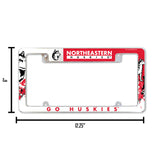 NCAA Northeastern Huskies Chrome License Plate Frame Fan Gear NCAA Northeastern Huskies