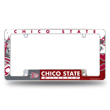 NCAA Cal State-Chico Wildcats Chrome License Plate Frame Fan Gear NCAA Cal State-Chico Wildcats