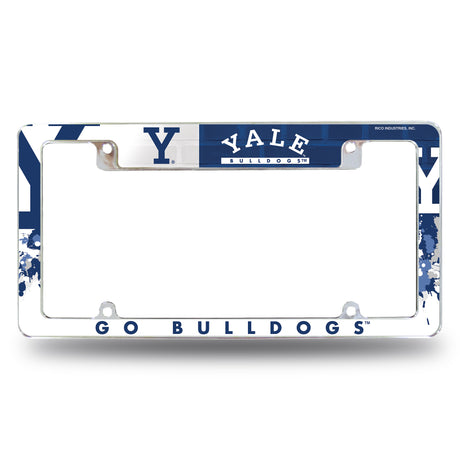 NCAA Yale Bulldogs Chrome License Plate Frame Fan Gear NCAA Yale Bulldogs