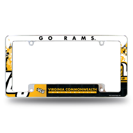 NCAA Virginia Commonwealth Rams Chrome License Plate Frame Fan Gear NCAA Virginia Commonwealth Rams