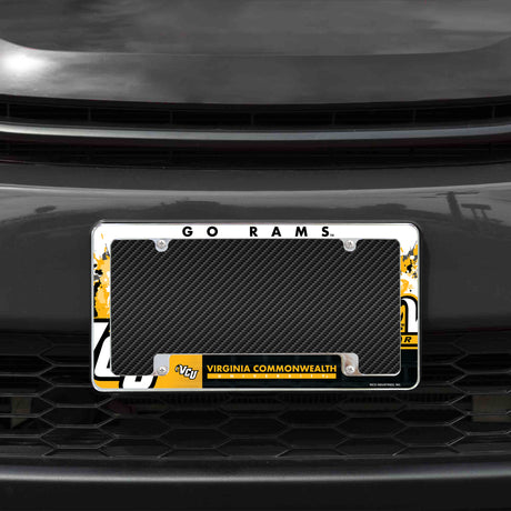 NCAA Virginia Commonwealth Rams Chrome License Plate Frame Fan Gear NCAA Virginia Commonwealth Rams