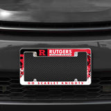 NCAA Rutgers Scarlet Knights Chrome License Plate Frame Fan Gear NCAA Rutgers Scarlet Knights