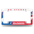 NCAA Southern Methodist Mustangs Chrome License Plate Frame Fan Gear NCAA Southern Methodist Mustangs