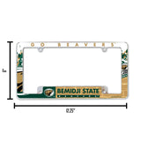 NCAA Bemidji State Beavers Chrome License Plate Frame Fan Gear NCAA Bemidji State Beavers