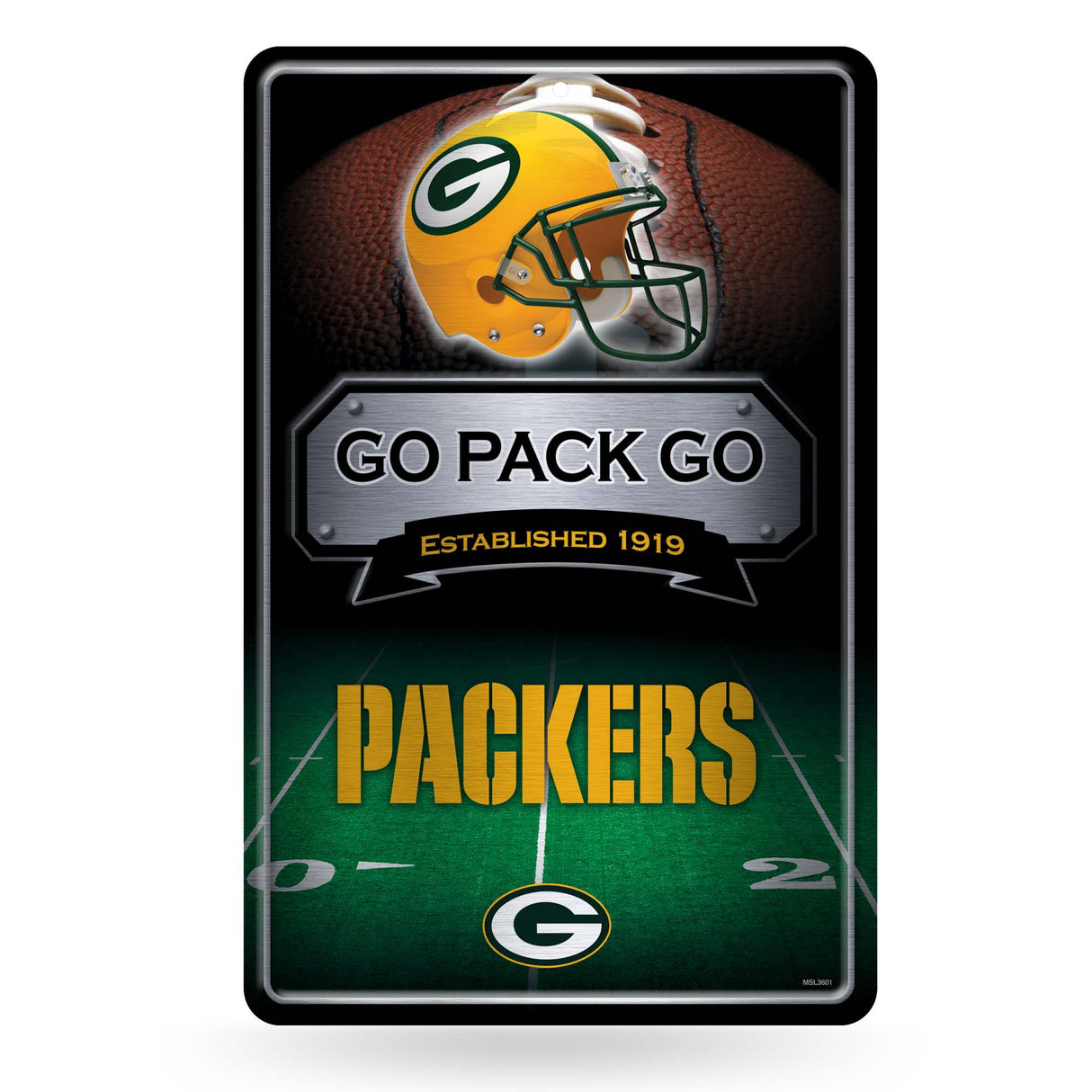NFL Green Bay Packers Large Metal Sign