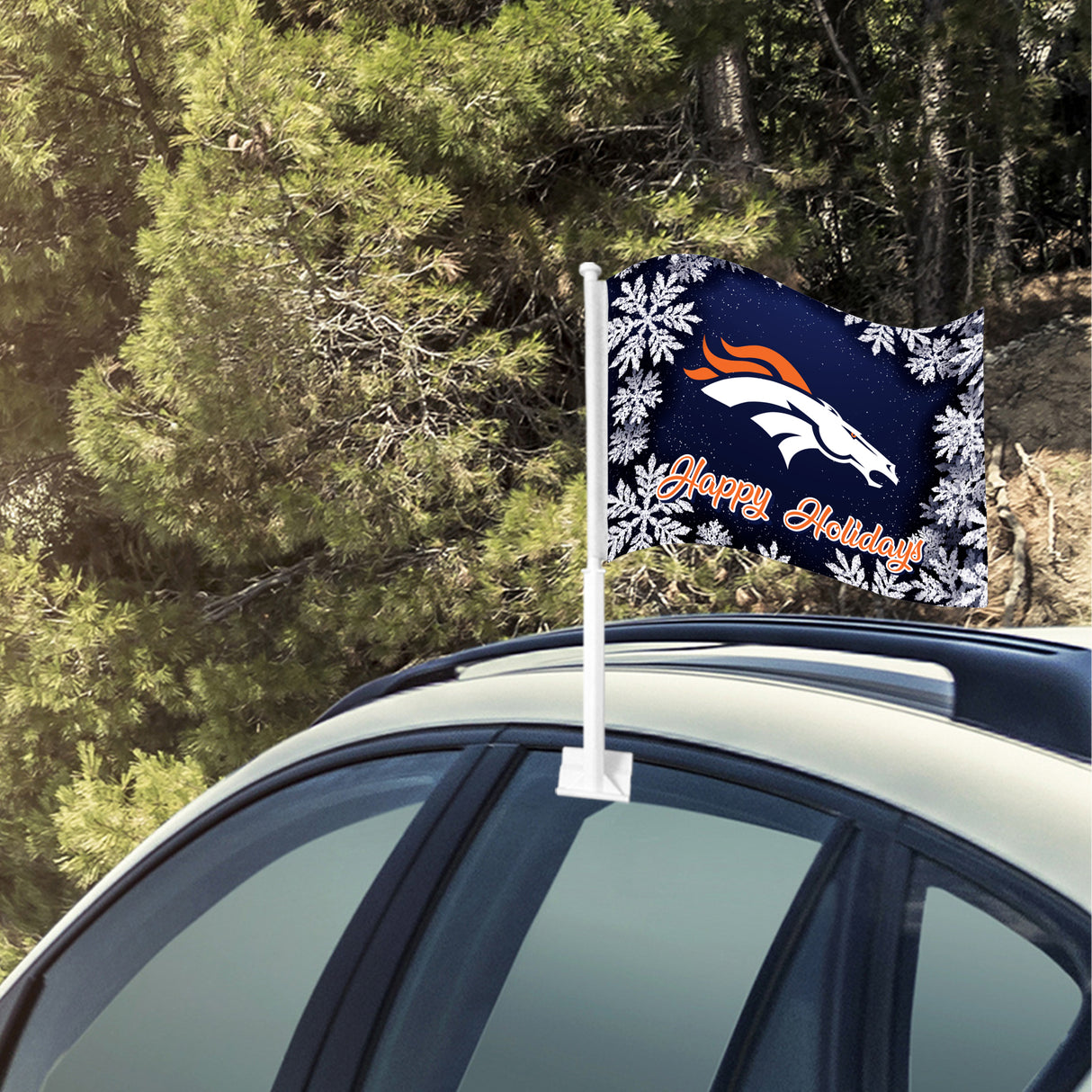 NFL Denver Broncos Car Flag