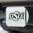 Fanmats Oklahoma State Cowboys Chrome Metal Hitch Cover with Chrome Metal 3D Emblem Fan Gear NCAA Oklahoma State Cowboys