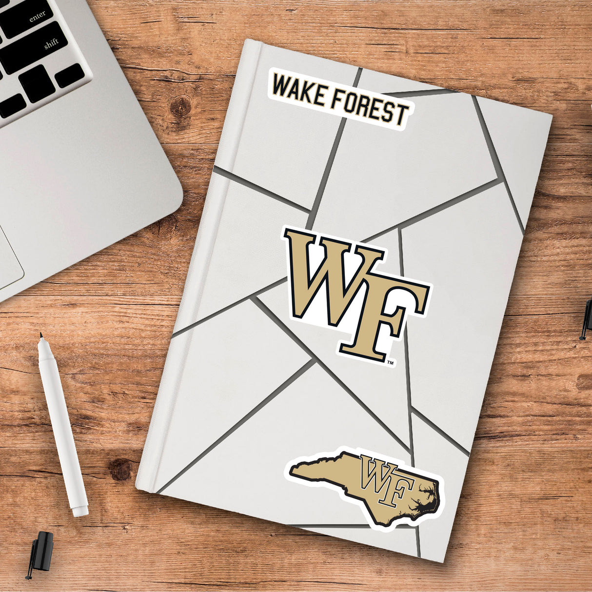 Fanmats Wake Forest Demon Deacons 3 Piece Decal Sticker Set